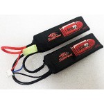 АКБ StormPower 1400mAh 7.4V  25C 2x(102x34.5x6) двухлепестковый